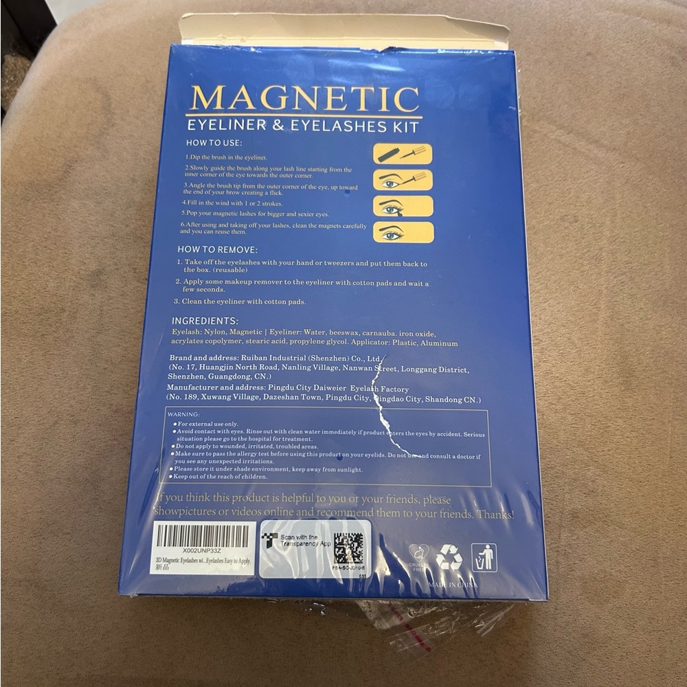 7C SevenCrown Magnetic Lashes with Eyeliner 10 pairs NIB - Picture 4 of 5
